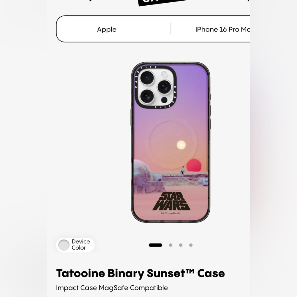 CASETiFY Tatooine Binary Sunset™ Case
Impact Case MagSafe Compatible